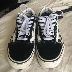 checkered old school vans